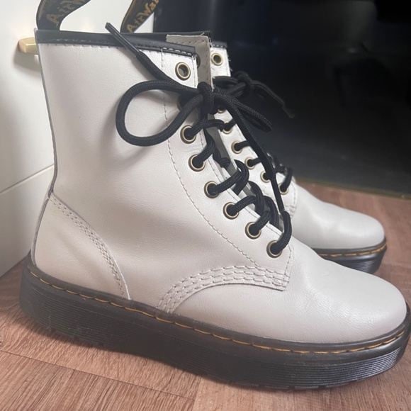 White Dr Martens Boots - Picture 2 of 6